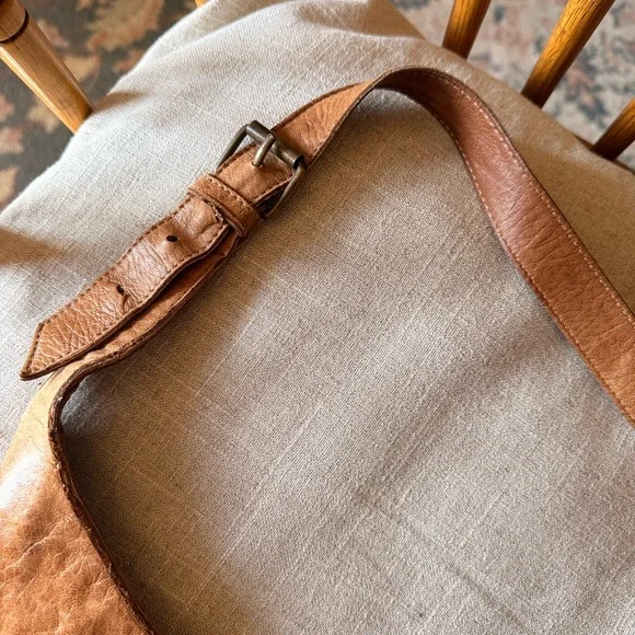 BALENCIAGA S02 Caramel Flat Brass Hobo Moto Bag, Chevre Leather - Rare & HTF - Picture 7 of 16